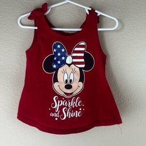 3/$10 Old Navy Red Minnie Mouse Red Top Sz 2T